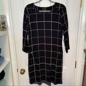 𝅺INWEAR Black Plaid Mini Dress